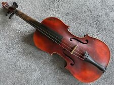 Violino antigo tamanho completo 4/4 com arco e estojo de caixão de madeira, usado comprar usado  Enviando para Brazil