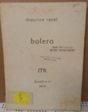 Banda para piano orquestal Bolero Maurice Ravel Durand Press París 1929 segunda mano  Embacar hacia Argentina