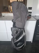 POWAKADDY PREMIUM EDITION CART GOLF BAG, SHOULDER STRAP & RAIN HOOD GREY & BLACK for sale  Shipping to South Africa