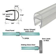 Universal U-Channel w/ Soft Vinyl Bulb Seal for 3/16", 1/4"" & 5/16" Glass - 84", used for sale  Shipping to South Africa