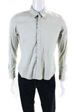 Camisa masculina Burberry London de algodão com colarinho manga longa botão verde tamanho GG comprar usado  Enviando para Brazil