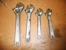 Adjustable wrenches four for sale  REDDITCH