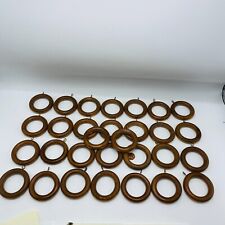 Wooden curtain rings for sale  Shipping to Ireland