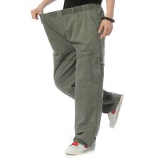 Homens Fino Solto Fit Com Cordão De Carga calças trabalho bolso da calça casual Xl ~ 6XL comprar usado  Enviando para Brazil