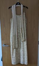 Gold strappy midi for sale  HITCHIN