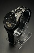 Relógio de pulso masculino Fossil automático esqueleto ouro preto cronógrafo ME1131 comprar usado  Enviando para Brazil