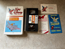 Walt Disney Home Video Dumbo VHS 1983 lanzamiento 24VS estuche con carcasa de almeja, usado segunda mano  Embacar hacia Argentina