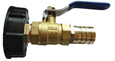 IBC 2-3/4"  Water Tank Adapter Water with 3/4" Ball Valve x 3/4" Barb for sale  Shipping to South Africa