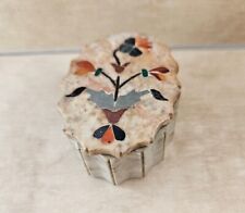 Caixa de bugigangas vintage decorada de mármore da Índia comprar usado  Enviando para Brazil