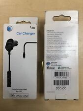 New At&t 3.4Amp MFi-Certified Apple Lightning Car Charger w/ Extra USB Port for sale  Shipping to South Africa