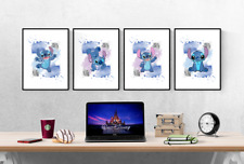 Disney stitch watercolour for sale  WELWYN GARDEN CITY