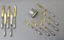 Anel de guardanapo antigo de prata 800, Alemanha, 6 garfos, bruto 310 g/10,935 oz comprar usado  Enviando para Brazil