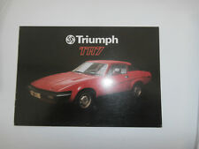 Triumph tr7 brochures. for sale  HUNTINGDON