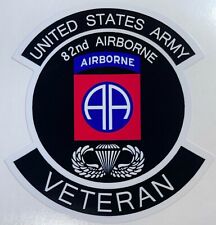 US Army 82nd Airborne Division Veteran Sticker Waterproof New D68 for sale  Shipping to South Africa