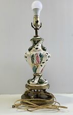 Antigo abajur de porcelana Capodimonte feminino italiano perfurado pintado à mão da Itália. comprar usado  Enviando para Brazil