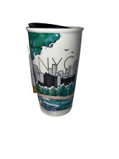 Caneca de viagem Starbucks New York Central Park Sky Line cerâmica com tampa 12 comprar usado  Enviando para Brazil