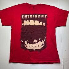 Camisa para hombre banda de metal catetercista talla L roja alternativa banda de metal camisa boca segunda mano  Embacar hacia Argentina