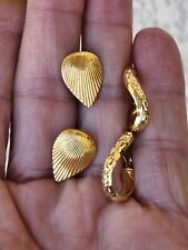 Used, Vintage 2 Pair 14k Yellow Gold 2.34 grams Pierced Earrings Studs  for sale  Shipping to Canada