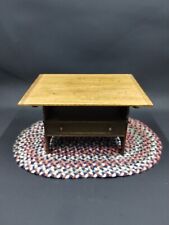 Dollhouse Miniature Artisan Primitive Tilt Top Work Table Bench Renee Bowen 1:12 for sale  Shipping to South Africa