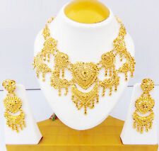 Indian Necklace Fashion Gold Plated Wedding Bridal Women Jewelry Bollywood Set for sale  Shipping to South Africa