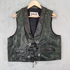 Schott leather vest d'occasion  Expédié en Belgium