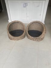 Pair dog baskets for sale  WALTON-ON-THAMES