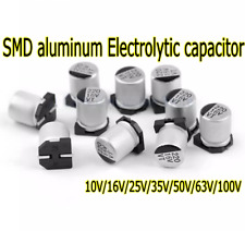 Capacitor eletrolítico de alumínio 10V/16V/25V/35V/50V/63V/100V SMD ±20% comprar usado  Enviando para Brazil