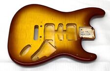 OEM ALL WOOD Fender Squier STRAT BODY Sienna Sunburst Flame Maple Top FMT Guitar for sale  Shipping to South Africa