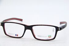 NEW TAG HEUER TH 7601 001 BLACK RED AUTHENTIC EYEGLASSES 55-17 for sale  Shipping to South Africa