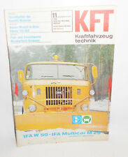 Kft Kraftfahrzeugtechnik Magazine 11 November 1978 Ifa W50 Multicar M25 Skoda na sprzedaż  Wysyłka do Poland