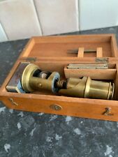 Vintage brass microscope for sale  LYTHAM ST. ANNES