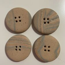 Mosaico de pedra argila azulejos de botão 4 botões redondos arte artesanato sortido marrom 2,5" comprar usado  Enviando para Brazil