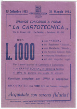 Volantino concorso cartotecnic usato  Catania