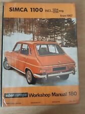 Simca 1100 including for sale  KIRKCALDY