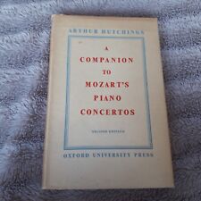 A COMPANION TO MOZART'S PIANO CONCERTOS Arthur Hutchings 1951 With dust jacket  comprar usado  Enviando para Brazil