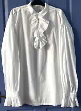 White ruffle shirt for sale  BRISTOL