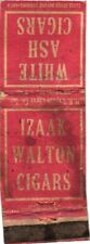 Charutos Izaak Walton, Charutos de Cinzas Brancas, Sayder Cigar Co., Capa Vintage Matchbook, usado comprar usado  Enviando para Brazil