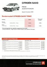 Lista de precios Citroën Saxo Tonic 2003 2.1.03 D lista de precios prijslijst segunda mano  Embacar hacia Argentina