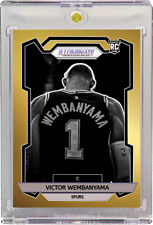 Cartão de basquete Victor Wembanyama Gold/10 RC Illuminate Prizm (não Panini)_Leia, usado comprar usado  Enviando para Brazil