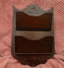 Used, antique  art deco wood wall mounted 2 section letter rack for sale  BURNLEY