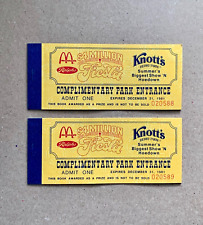 2 knotts tickets for sale  San Pedro