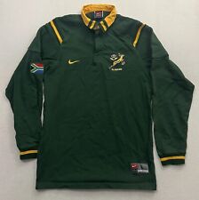 VTG Nike South Africa Rugby Union Shirt Long Sleeve Jersey Springboks Mens Large for sale  Shipping to South Africa