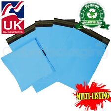 STRONG BABY BLUE MAILING POSTAL PLASTIC POLY BAGS MAILERS *ALL SIZES/QTY'S* for sale  Shipping to South Africa