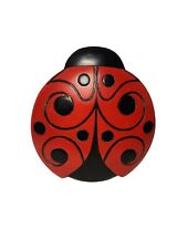 Spoontiques Ladybug Stepping Stone Wall Decor Garden Lawn 10" x 9.5" for sale  Shipping to South Africa