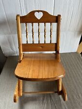 Usado, Cadeira de balanço infantil dobrável de madeira 17 “alto X 10” decoração assento comprar usado  Enviando para Brazil