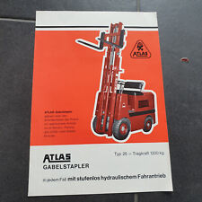 ATLAS GABELSTAPLER Typ 25 Weiskirchen Offenbach Prospekt Brochure comprar usado  Enviando para Brazil