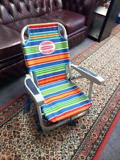 Tommy Bahama Kids Beach Chair Childrens with Backpack Straps Stripes for sale  Shipping to South Africa
