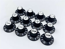 Conjunto de 4 botões pretos para chapéu de bruxa com inserções de prata serve para Gibson, eixo dividido CTS comprar usado  Enviando para Brazil