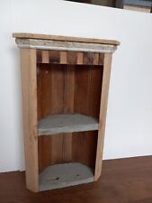 Primitive Chippy Free Standing Corner Cabinet Cupboard Display Hutch 18”T x10”W, used for sale  Shipping to South Africa