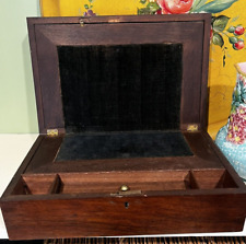 Antiguo escritorio de viaje de caoba del siglo XIX con llave segunda mano  Embacar hacia Argentina